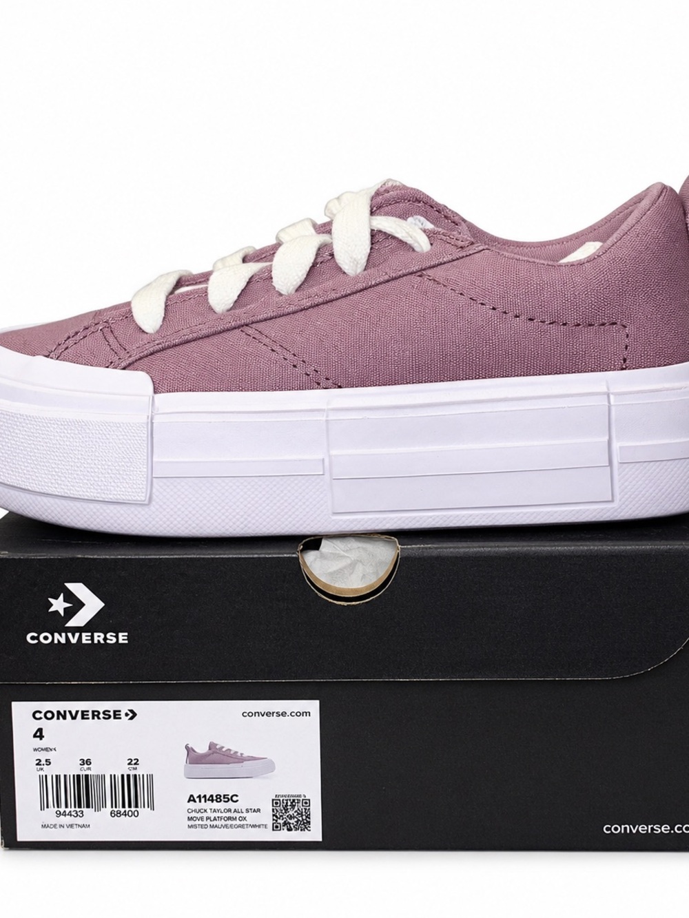 Converse Chuck Taylor All Star Cruise OX Kids 4Y Orchid Dust Pink NIB